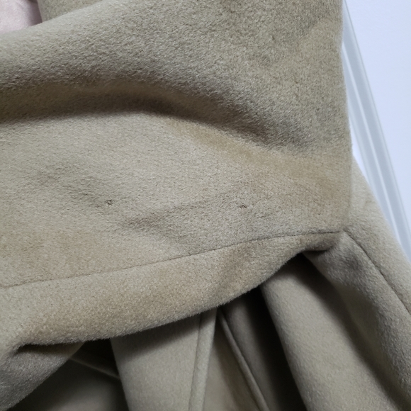 VINTAGE MALLIA Tan Wool & Cashmere Long Coat - Picture 13 of 15